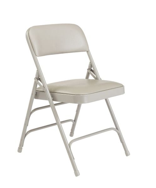 NPSÂ® 1300 Series Premium Vinyl Upholstered Triple Brace Double Hinge Folding Chair,