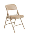 NPSÂ® 1300 Series Premium Vinyl Upholstered Triple Brace Double Hinge Folding Chair,